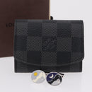 LOUIS VUITTON Damier Graphite Buton De Manchette Cuffs LV Auth BA16425V-30