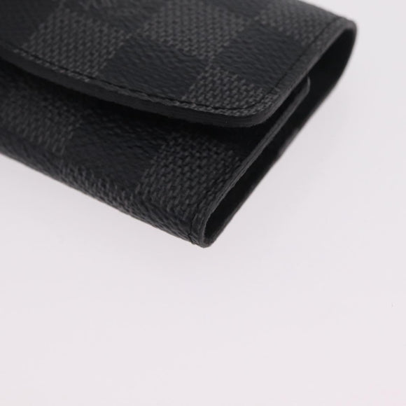 LOUIS VUITTON Damier Graphite Buton De Manchette Cuffs LV Auth BA16425V