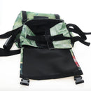 Valentino Backpack Nylon Green Silver Auth BA16427V-20