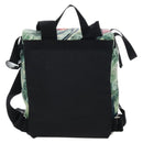Valentino Backpack Nylon Green Silver Auth BA16427V-3
