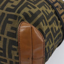 FENDI Zucca Canvas Hand Bag Black Brown 8BH143 Auth BA16429-15