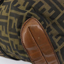 FENDI Zucca Canvas Hand Bag Black Brown 8BH143 Auth BA16429-16