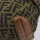 FENDI Zucca Canvas Hand Bag Black Brown 8BH143 Auth BA16429-17
