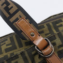 FENDI Zucca Canvas Hand Bag Black Brown 8BH143 Auth BA16429-19