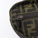 FENDI Zucca Canvas Hand Bag Black Brown 8BH143 Auth BA16429-10