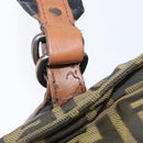 FENDI Zucca Canvas Hand Bag Black Brown 8BH143 Auth BA16429-9