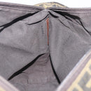 FENDI Zucca Canvas Hand Bag Black Brown 8BH143 Auth BA16429-23