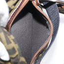 FENDI Zucca Canvas Hand Bag Black Brown 8BH143 Auth BA16429-24