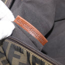 FENDI Zucca Canvas Hand Bag Black Brown 8BH143 Auth BA16429-12