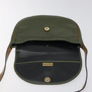 Christian Dior Shoulder Bag Leather Green Gold Auth BA1643-9