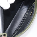 Christian Dior Shoulder Bag Leather Green Gold Auth BA1643-10