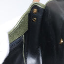 Christian Dior Shoulder Bag Leather Green Gold Auth BA1643-21