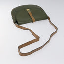 Christian Dior Shoulder Bag Leather Green Gold Auth BA1643-7