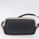 Chloe Bailey Hand Bag Leather 2way Gray Gold Auth BA16432-5