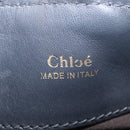 Chloe Bailey Hand Bag Leather 2way Gray Gold Auth BA16432-23