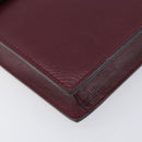 Cartier Must Line Shoulder Bag Leather Bordeaux Gold Auth BA16433-14