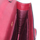 Cartier Must Line Shoulder Bag Leather Bordeaux Gold Auth BA16433-21