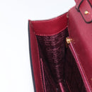 Cartier Must Line Shoulder Bag Leather Bordeaux Gold Auth BA16433-22