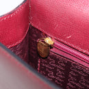 Cartier Must Line Shoulder Bag Leather Bordeaux Gold Auth BA16433-23