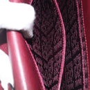 Cartier Must Line Shoulder Bag Leather Bordeaux Gold Auth BA16433-24