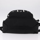 Valentino Backpack Canvas Black Silver Auth BA16435A-14