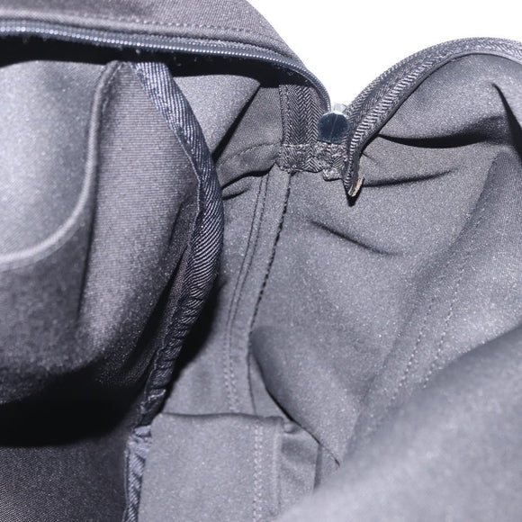 Valentino Backpack Canvas Black Silver Auth BA16435A