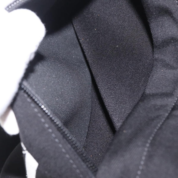 Valentino Backpack Canvas Black Silver Auth BA16435A