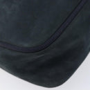 Salvatore Ferragamo Vala Shoulder Bag Suede Black Gold Auth BA16436-11