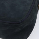Salvatore Ferragamo Vala Shoulder Bag Suede Black Gold Auth BA16436-12
