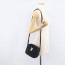 Salvatore Ferragamo Vala Shoulder Bag Suede Black Gold Auth BA16436-22