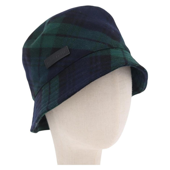 Miu Miu Bucket Hat Wool S Blue Green Auth BA16439V