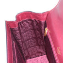 Cartier Must Line Hand Bag Leather Bordeaux Gold Auth BA16441-21