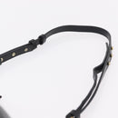 Chloe Etel Hand Bag Leather 2way Black Gold Auth BA16443-11