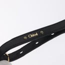 Chloe Etel Hand Bag Leather 2way Black Gold Auth BA16443-14