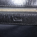 Chloe Etel Hand Bag Leather 2way Black Gold Auth BA16443-23