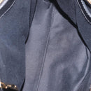 Chloe Etel Hand Bag Leather 2way Black Gold Auth BA16443-24