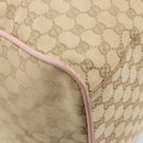 GUCCI GG Canvas Sherry Line Boston Bag Beige Gold 153240 Auth BA16444-11