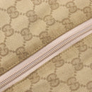 GUCCI GG Canvas Sherry Line Boston Bag Beige Gold 153240 Auth BA16444-16