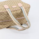 GUCCI GG Canvas Sherry Line Boston Bag Beige Gold 153240 Auth BA16444-7