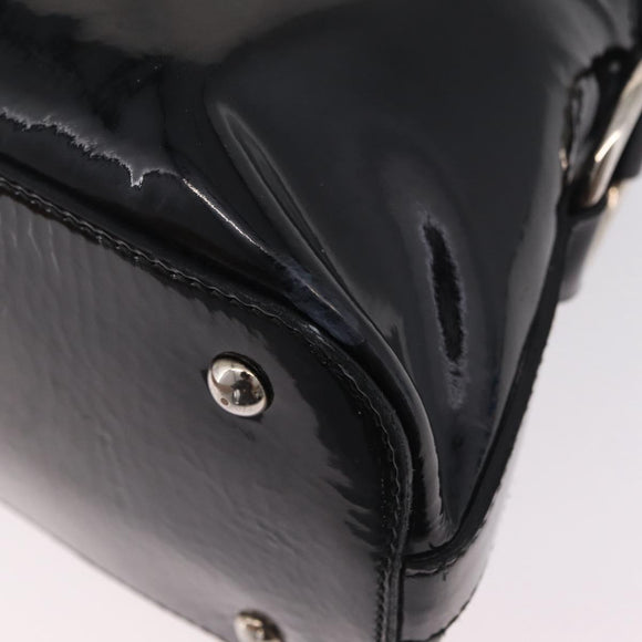 SAINT LAURENT Muse Toe Hand Bag Patent leather Ivory Gold 156464 Auth BA16445