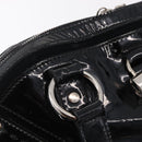 SAINT LAURENT Muse Toe Hand Bag Patent leather Ivory Gold 156464 Auth BA16445-20