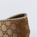 GUCCI GG Canvas Tote Bag Beige Gold 269956 Auth BA16448-15