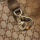 GUCCI GG Canvas Tote Bag Beige Gold 269956 Auth BA16448-17
