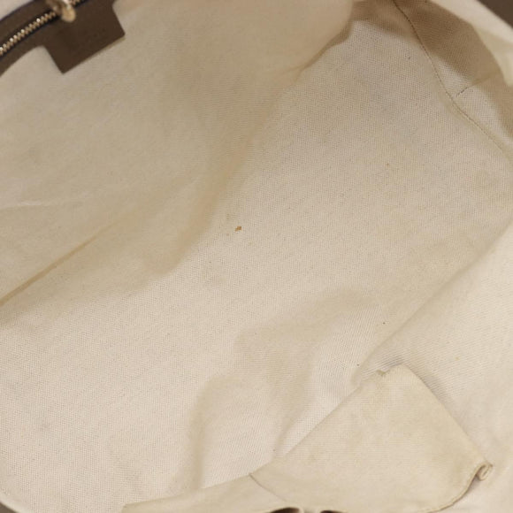 GUCCI GG Canvas Tote Bag Beige Gold 269956 Auth BA16448