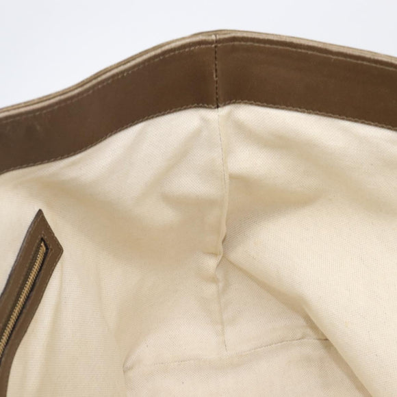 GUCCI GG Canvas Tote Bag Beige Gold 269956 Auth BA16448