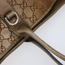 GUCCI GG Canvas Tote Bag Beige Gold 269956 Auth BA16448-8