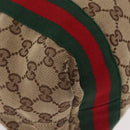 GUCCI GG Canvas Web Sherry Line Tote Bag Beige 189669 Auth BA16449-16