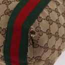GUCCI GG Canvas Web Sherry Line Tote Bag Beige 189669 Auth BA16449-9