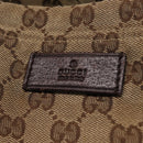 GUCCI GG Canvas Web Sherry Line Tote Bag Beige 189669 Auth BA16449-17