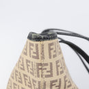 FENDI Zucchino Canvas Tote Bag Beige Silver 8BH074 Auth BA16450-9